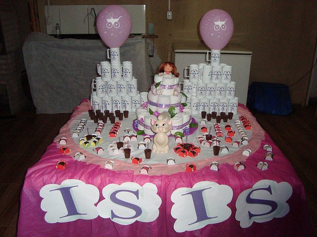 Chá de fralda da Isis
